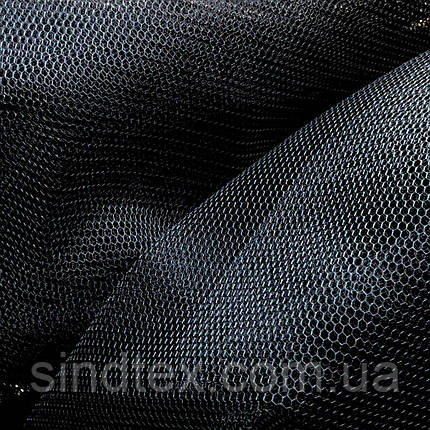 Фатин жорсткий, ширина 1,8 м., Чорний, фото 1