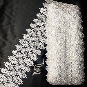 Мереживо макраме Sindtex 11 см (20 м) Колір білий (32-Y11579a-1)