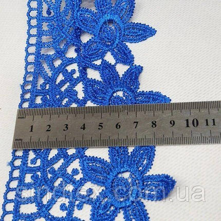 Мереживо макраме Sindtex 9см (13 м) Колір - Синій електрик (729-93-040), фото 3