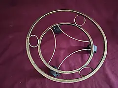 Підставка кована для квітів на колесах 1 вазон (велика).