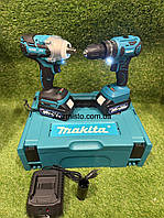 Набір  інструментів Makita 2в1 ударний шуруповерт DWT485 + гайковерт DWT 351