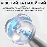 Заглибний ручний блендер Sokany SK-1729 з неіржавкої сталі 800 Вт із сенсорним керуванням сірий із чорним, фото 5