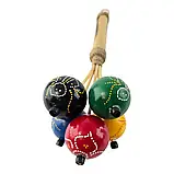 Маракас різнобарвний ручний розпис, фото 3