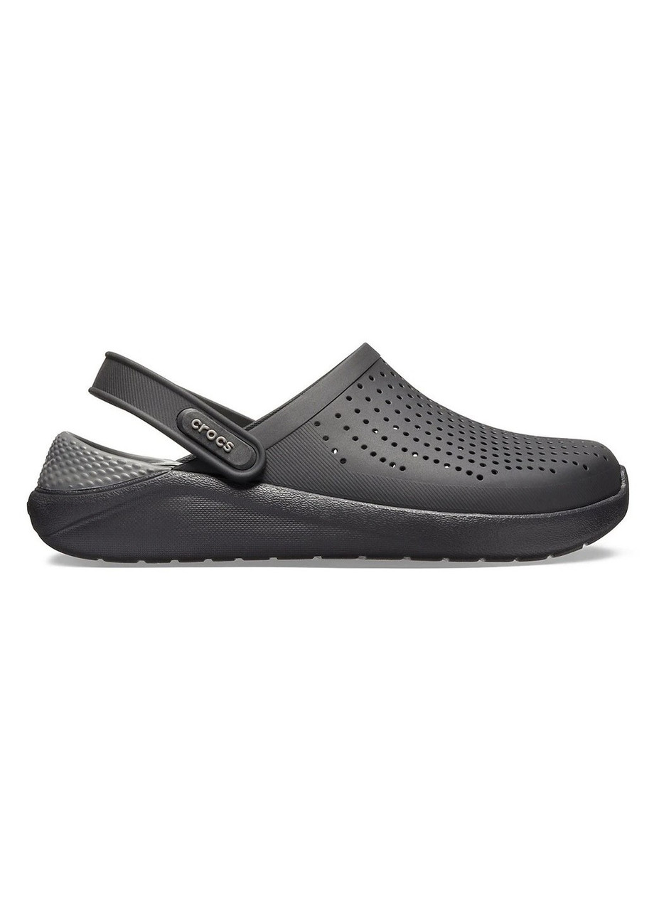 Crocs LiteRide Black / Slate Grey 36 (M4W6) Крокси чоловічі і жіночі чорні, фото 1