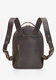 Шкіряний рюкзак The Wings Groove M темно-коричневий 37х26х10 см, фото 3