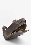 Шкіряний рюкзак The Wings Groove M темно-коричневий 37х26х10 см, фото 4