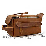 Косметичка несесер на одне відділення Tiding tid9511B 24 × 12 × 10.5 см, фото 8