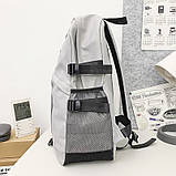 Рюкзак підлітковий No Brand 901229 White з брелоком 35 л, фото 2