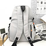 Рюкзак підлітковий No Brand 901229 White з брелоком 35 л, фото 3