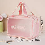 Сумка-органайзер Travel line Washbag 31х21х15 см Рожевий, фото 3