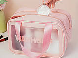 Сумка-органайзер Travel line Washbag 31х21х15 см Рожевий, фото 10