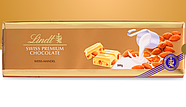 Білий шоколад з мигдалем 🍫 Lindt 300 гр. Швейцарія, фото 2