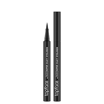 Підводка для очей TopFace Super Silky Eyeliner водостійка чорна РТ615