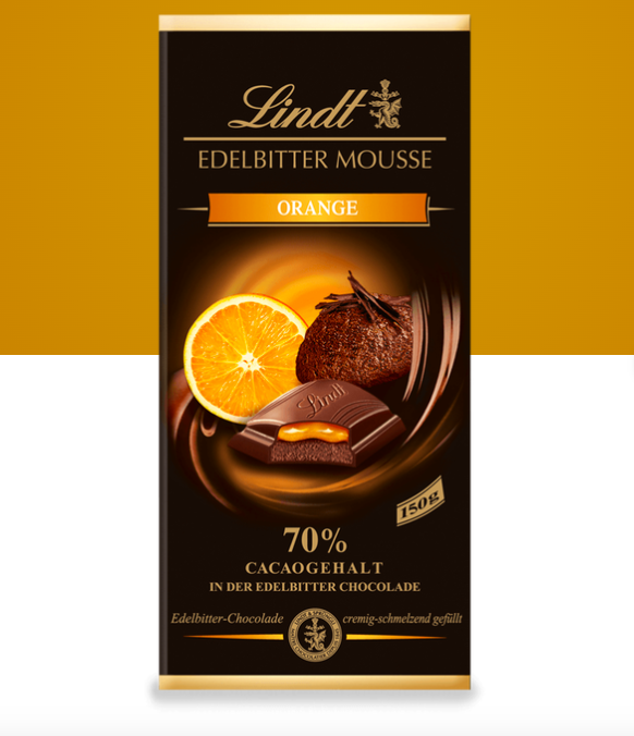 Шоколад чорний Lindt Апельсин 😍 150 гр. Швейцарія