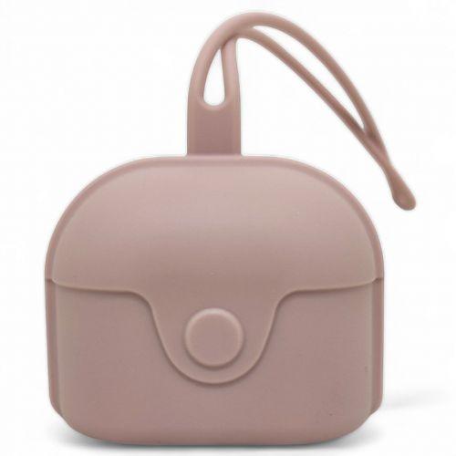 Контейнер для зберігання пустушки, силіконовий, персиковий [tsi255306-TSI], фото 1