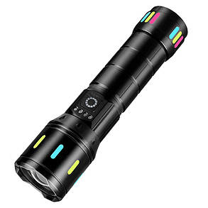 Ліхтар NIGHT VISION FLUORESCENCE CA171-D 1 РЕЖИМ WHITE LASER LED PM10-TG, індикація заряду, 1x18650/3xAAA, ЗП, фото 1