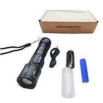 Ліхтар NIGHT VISION FLUORESCENCE CA171-D 1 РЕЖИМ WHITE LASER LED PM10-TG, індикація заряду, 1x18650/3xAAA, ЗП, фото 5