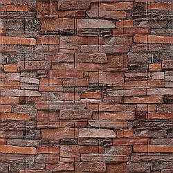 Самоклеюча декоративна 3D панель 700х770х5мм Червона цегла піщаник (058) SW-00000177