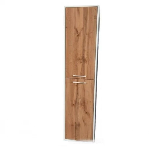 Пенал для ванної під дерево 40 см завширшки Ювента Afina AfP-170 White / Wotan Oak
