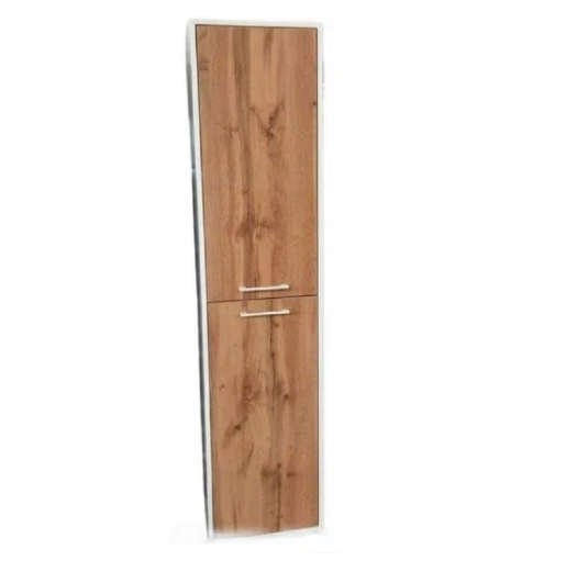 Пенал у ванну під дерево 40 см завширшки Ювента Afina AfP-170L White / Wotan Oak