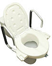 Насадка на унітаз із кришкою та підлокітниками SC7060B-N-4, фото 3