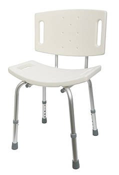 Стілець для душу зі спинкою на ніжках MED1-SC6005