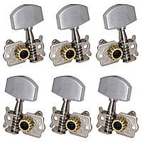 Колки для акустичної гітари (хром) комплект 6 шт. відкриті (3L+3R)