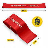 Резинка для фітнесу 4FIZJO Mini Power Band 0.4 мм 1-3 кг Red (P-5907739310361), фото 6