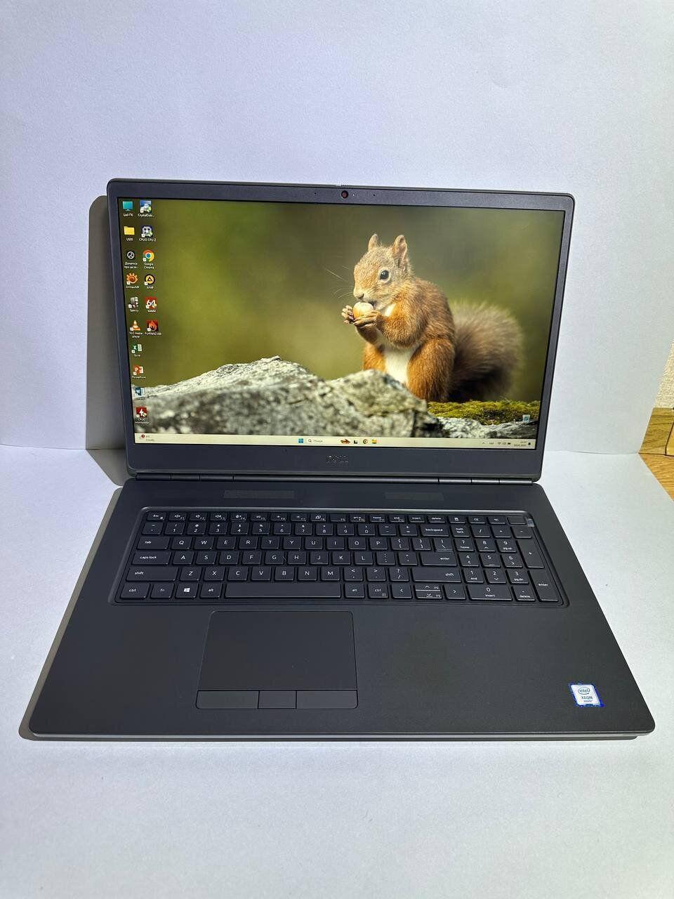 Б/в Ноутбук Dell Precision 7750 17.3" 1920x1080| Xeon W-10885M| 64GB RAM| 256GB SSD+256GB SSD| Quadro RTX 3000 6GB