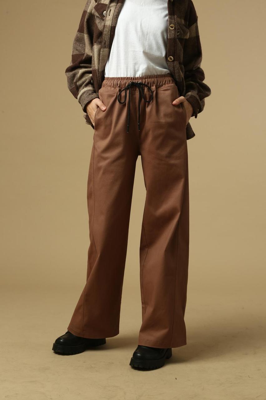 Брюки катонові мокко, фото 1