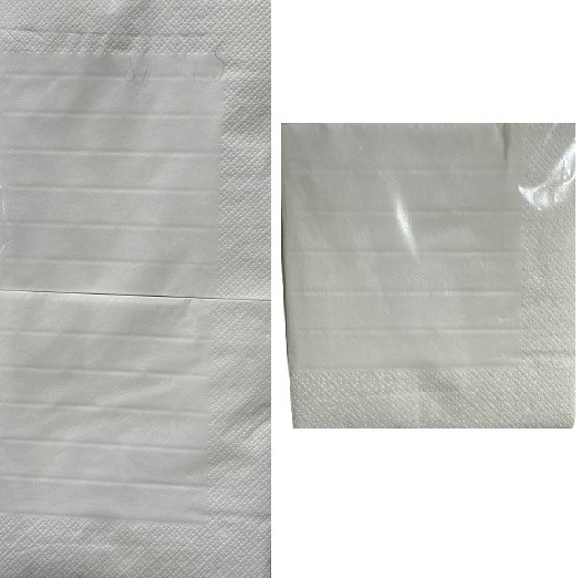 Серветка АЗ Біла 2 кулі 1/4 складання 33х33 см целюлоза (387629 SL 18), фото 1