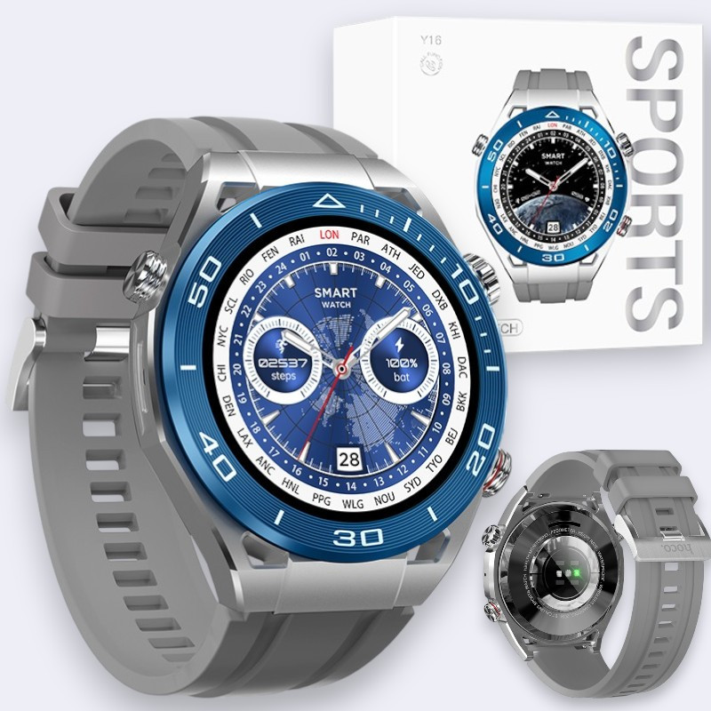 Смарт-годинник Smart Watch HOCO Y16 Smart sports watch call version для Android, iPhone розумний годинник, сірий