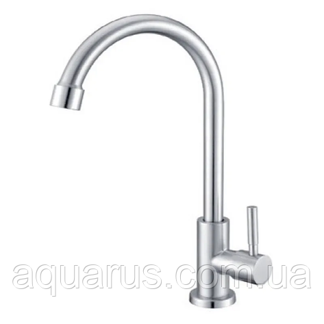 Кран для холодної води Mixxus Mono-01.SUS Chrome з нерж. сталі (кол.хром) (MI6221), фото 1