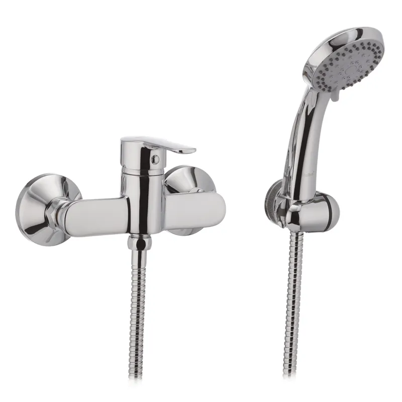 Змішувач для душу Haiba Marko 003 (HB0875), латунний корпус, хром, картридж 35 мм, шланг 150 см, ручна лійка 5 режимів