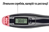 Швидкісна скакалка з лічильником EasyFit чорний-рожевий, фото 3