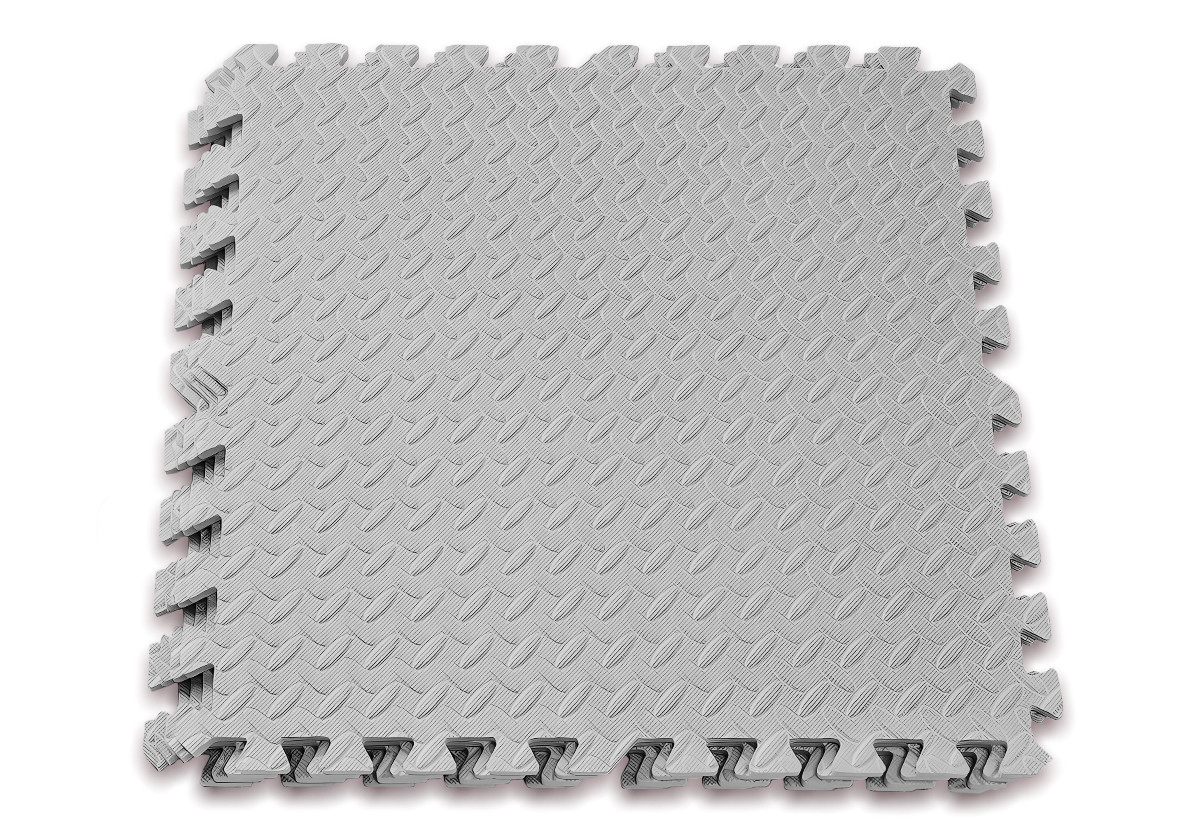 Татамі мат EasyFit SwallowTail (60х60 см) пазл хвіст ластівки сірий