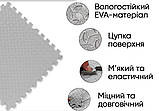 Татамі мат EasyFit SwallowTail (60х60 см) пазл хвіст ластівки сірий, фото 3