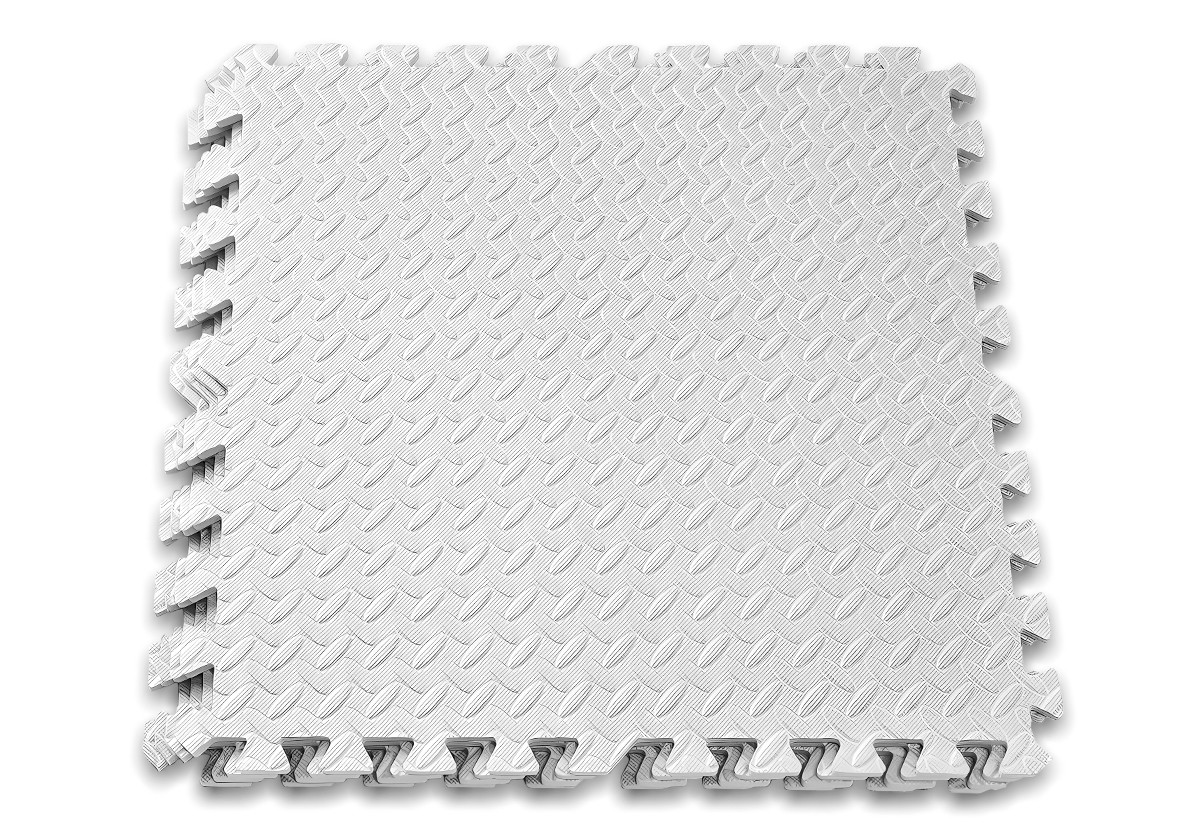 Татамі мат EasyFit SwallowTail (60х60 см) пазл хвіст ластівки білий