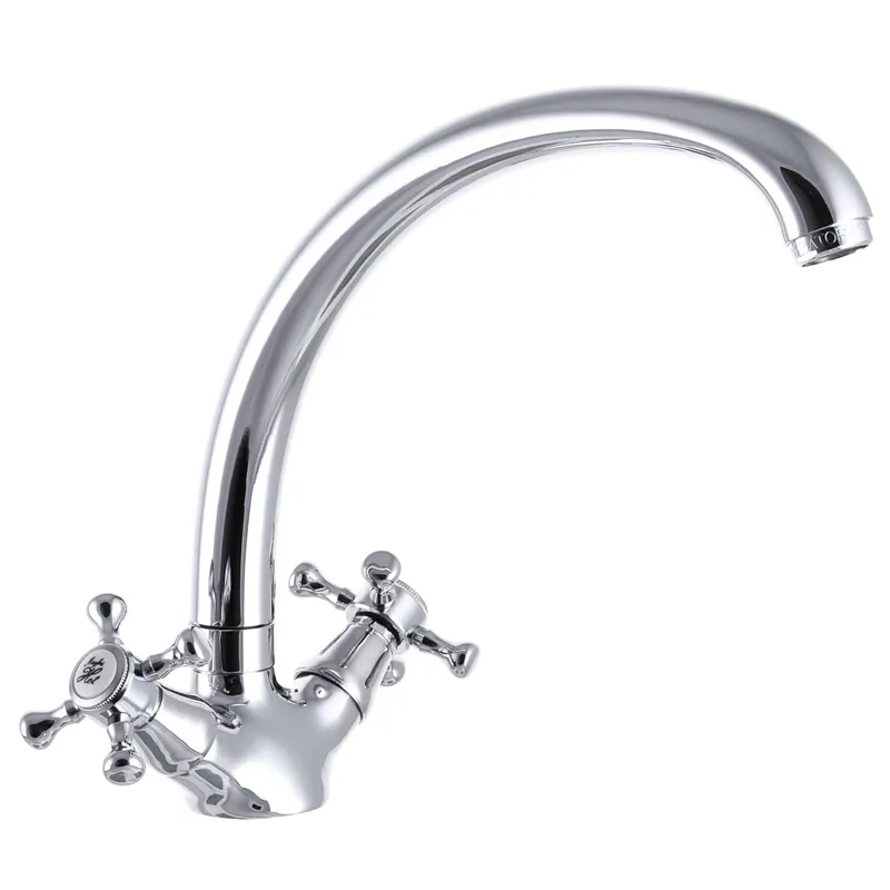 Змішувач для кухні Champion MF 273 (CH0076) — двовентильний змішувач для кухні з довгим виливом, латунний корпус