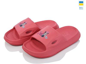 Тапки дитячі розмір 28-35 матеріал гума колір показаний на зображенні в пакованні від 8 шт.