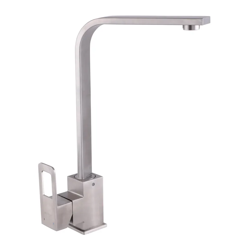 Змішувач для кухні Mixxus FIT 011 (SS2819) — одноважільний змішувач із поворотним Г-подібним виливом