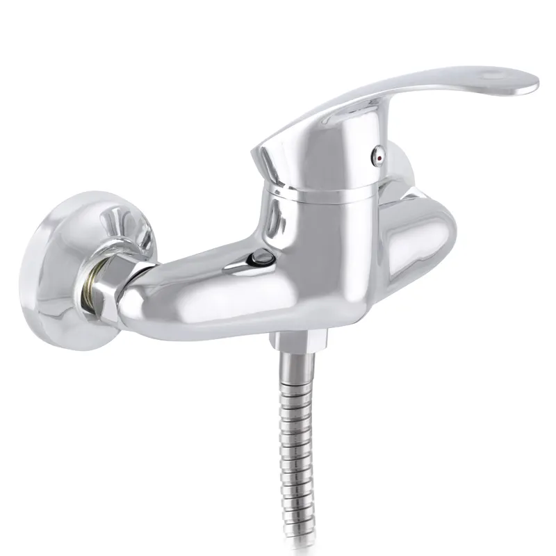 Змішувач для душу ZERIX LOP-B 135 (ZX0039) — одноважільний змішувач для душу без виливу, корпус з силуміну, настінний монтаж