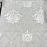 Метрові шпалери вінілові на флізеліновій основі 10,05 × 1,06 Marburg 33620, сірі з класичним дамаск-орнаментом, фото 8