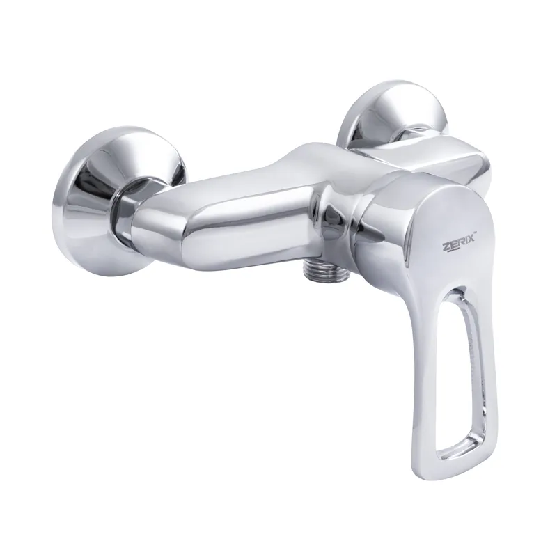 Змішувач для душу Zerix GIT-A 181 (ZX0036) — одноважільний настінний змішувач без виливу, силумін, хром, картридж 40 мм