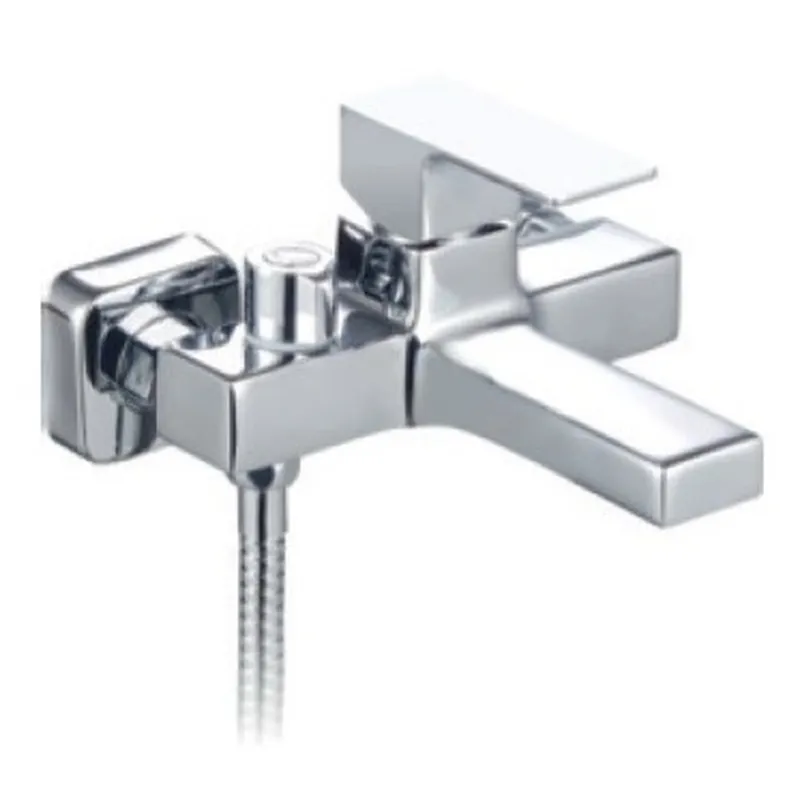 Змішувач для ванни Mixxus Trinity 009 (Euro) (MI6271) — одноважільний змішувач для ванни з коротким зливом, хромований, настінний