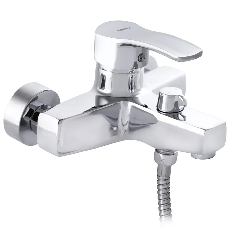 Змішувач для ванни Zerix SEO 279 (ZX2760), одноручковий змішувач, короткий вилив, настінний монтаж, поворотний вилив