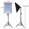 Комплект постійного студійного світла Софтбокс із сотами 50х70 см + Флуоресцентна лампа 150W + штатив, фото 7