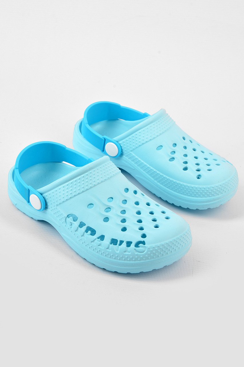Крокси дитячі для дівчинки бірюзового кольору 165364T Безкоштовна доставка, фото 1