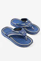 Вьетнамки подростковые для мальчика темно-синего цвета с серыми вставками 162525T Бесплатная доставка