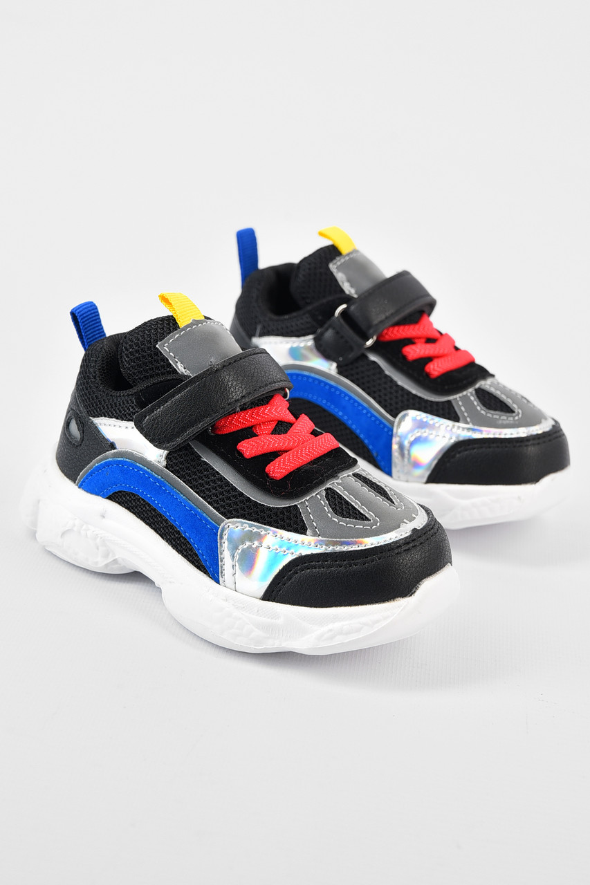 Кросівки дитячі для хлопчика демісезонні чорного кольору 165413T Безкоштовна доставка, фото 1